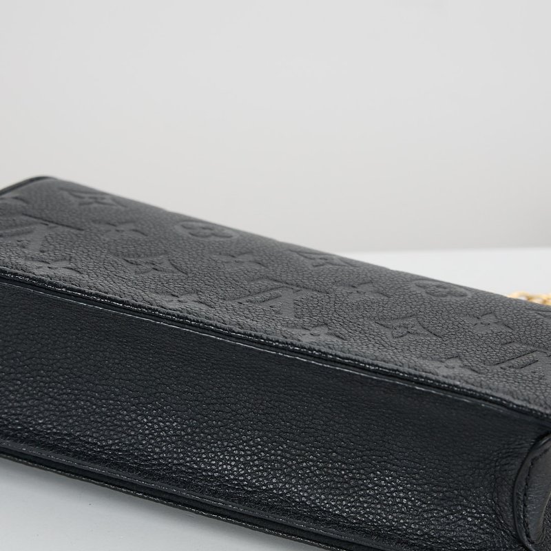 二手Lv lily woc 黑壓紋/晶片款-10