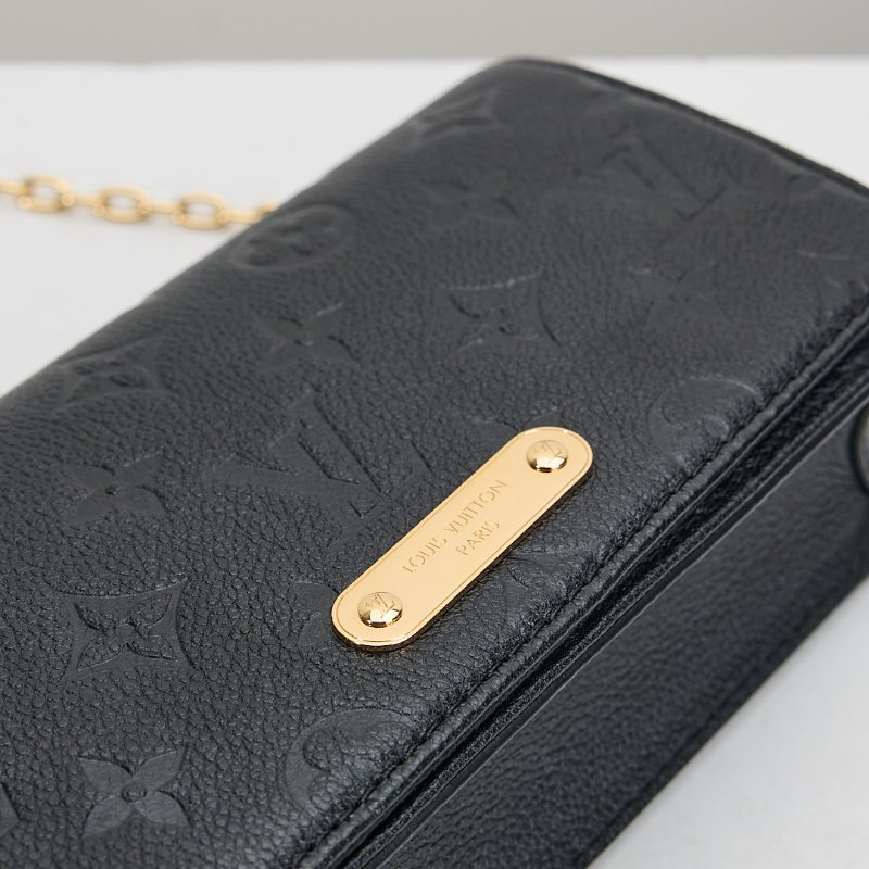 二手Lv lily woc 黑壓紋/晶片款-11