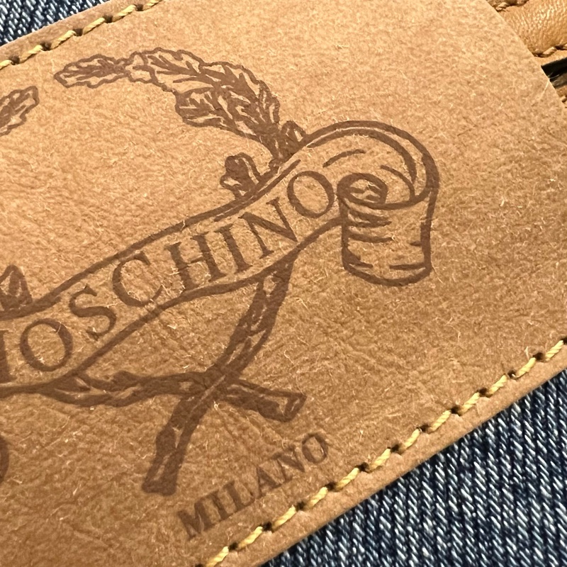 MOSCHINO Tie Me 丹寧綁帶包 (附揹帶)-26