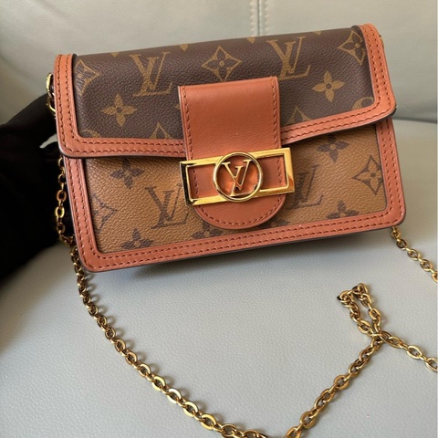 【全平台最便宜✨97%新】LV 達芙妮Dauphine woc鏈條腋下包｜斜挎包｜單肩包