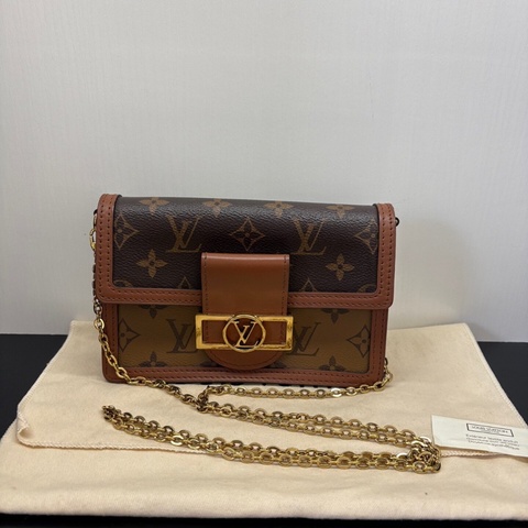 【全平台最便宜✨97%新】LV 達芙妮Dauphine woc鏈條腋下包｜斜挎包｜單肩包