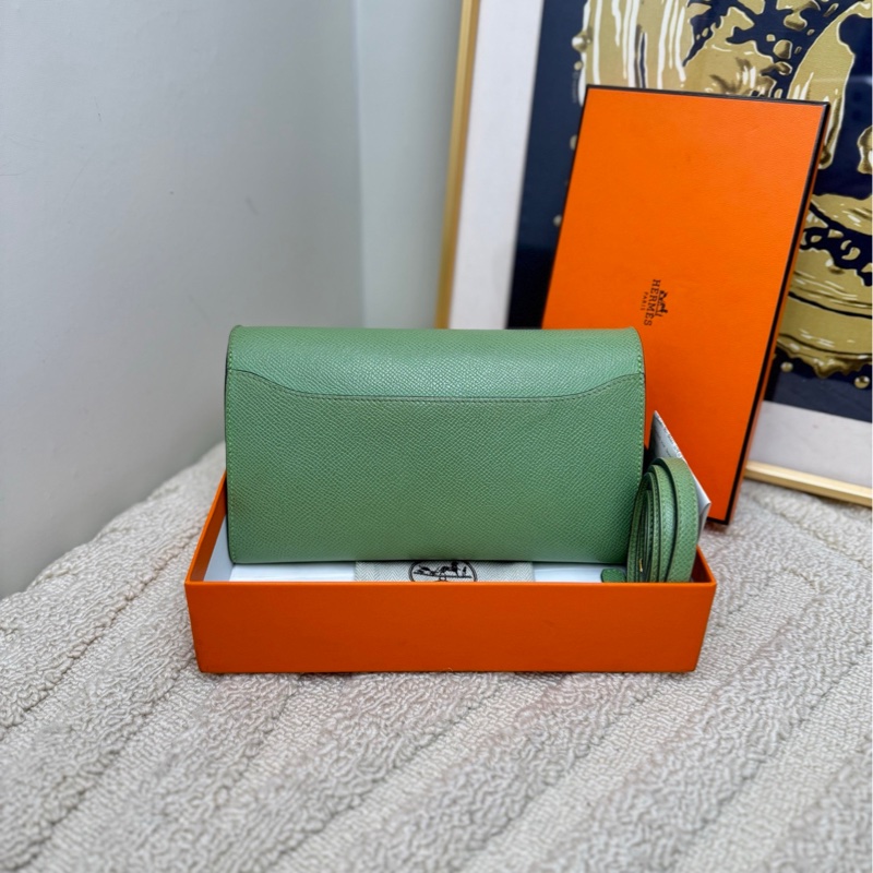 【全套帶票】Hermes constance to go康康牛油果綠三拼色 蜥蜴皮拼鰐魚皮稀有皮扣 斜挎包-1