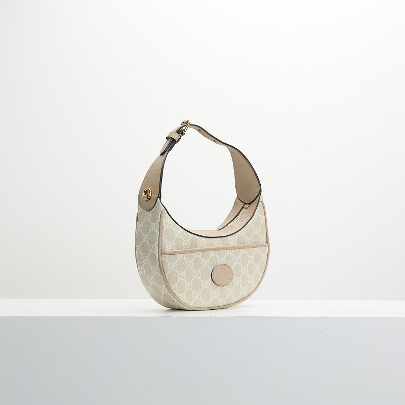 二手Gucci retro mini 半月包/燕麥色-1