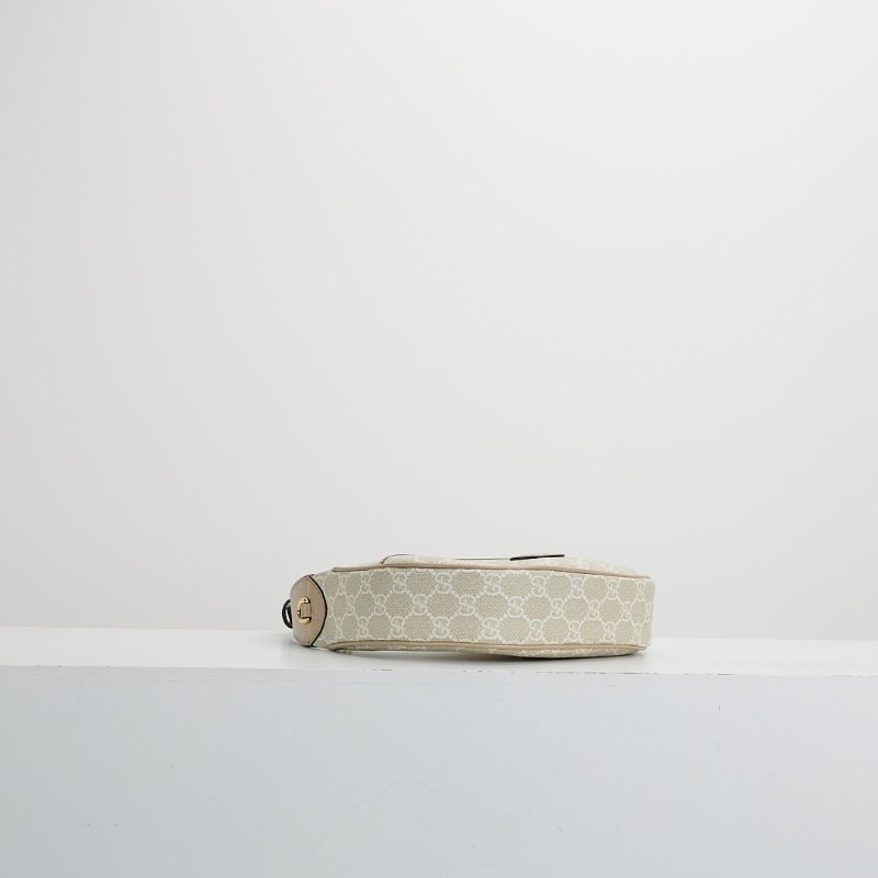 二手Gucci retro mini 半月包/燕麥色-3