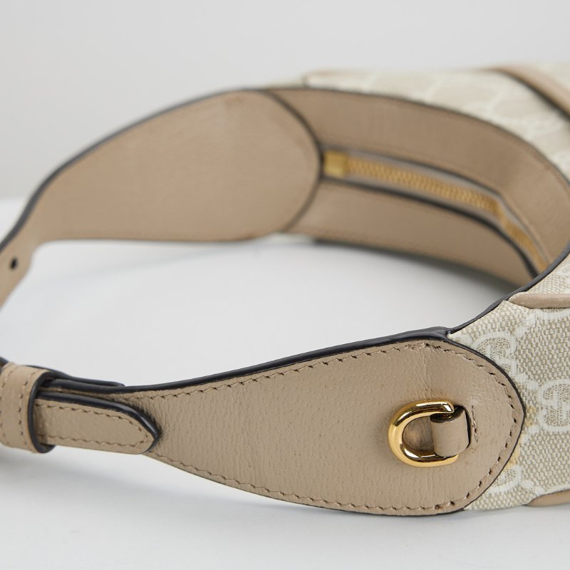 二手Gucci retro mini 半月包/燕麥色-6