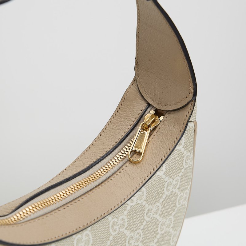 二手Gucci retro mini 半月包/燕麥色-14