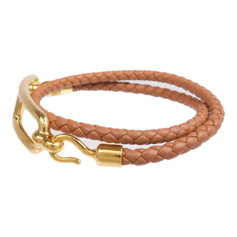 HERMES Swift皮革Roulis Double Tour Bracelet手鐲-1