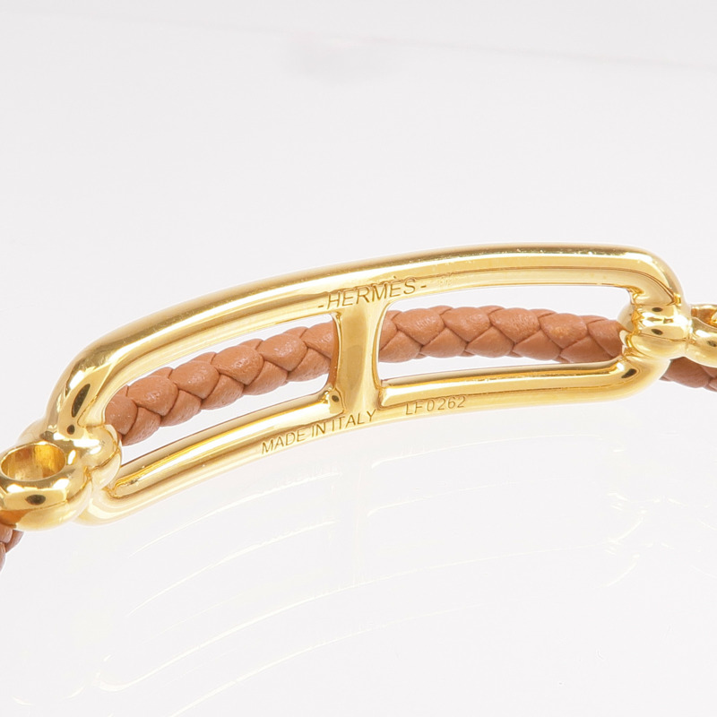 HERMES Swift皮革Roulis Double Tour Bracelet手鐲-7