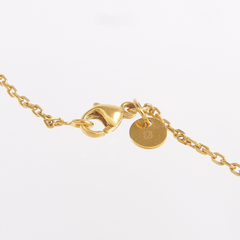 HERMES 皮革/金屬As De Coeur項鍊-4