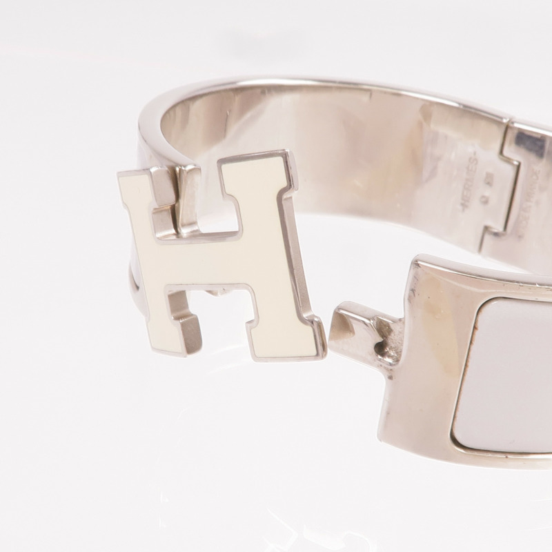 HERMES 金屬/琺瑯Clic Clac H手鐲-6