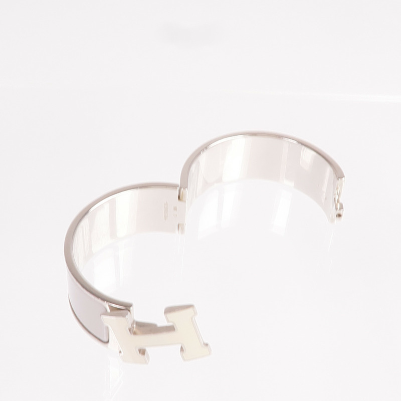 HERMES 金屬/琺瑯Clic Clac H手鐲-7
