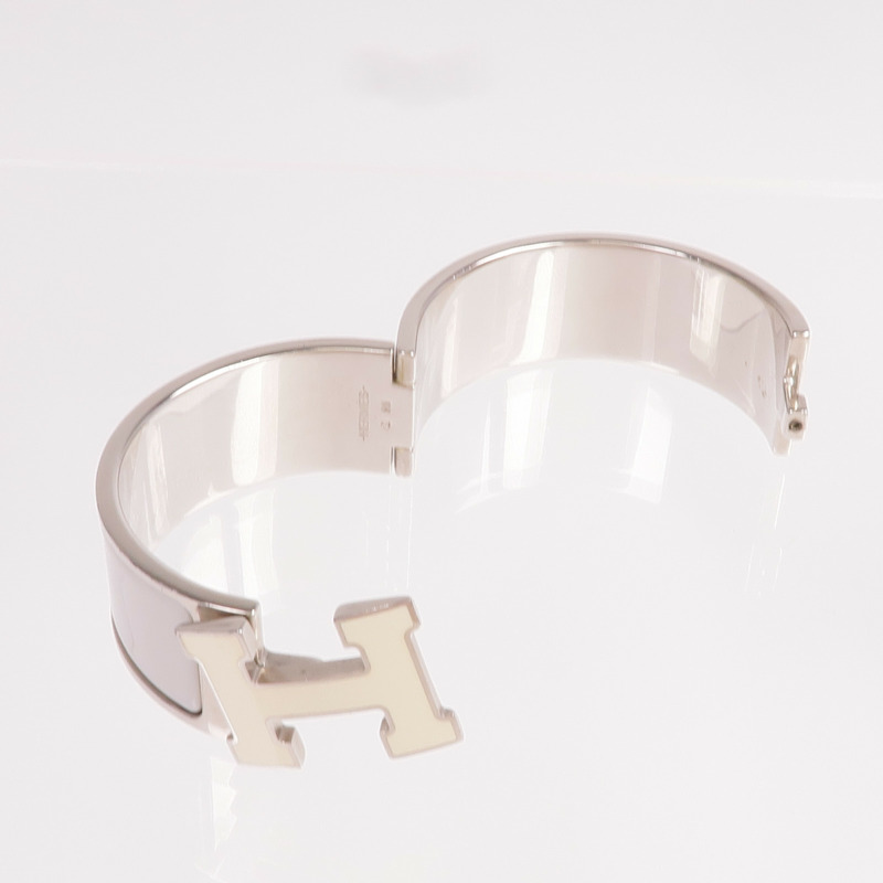 HERMES 金屬/琺瑯Clic Clac H手鐲-8
