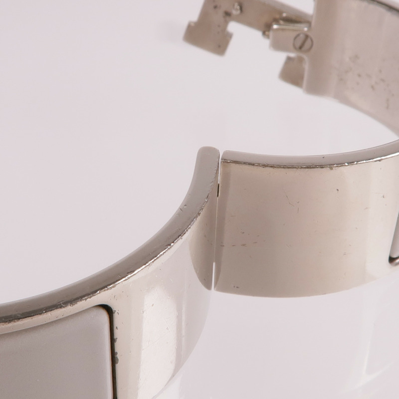 HERMES 金屬/琺瑯Clic Clac H手鐲-11