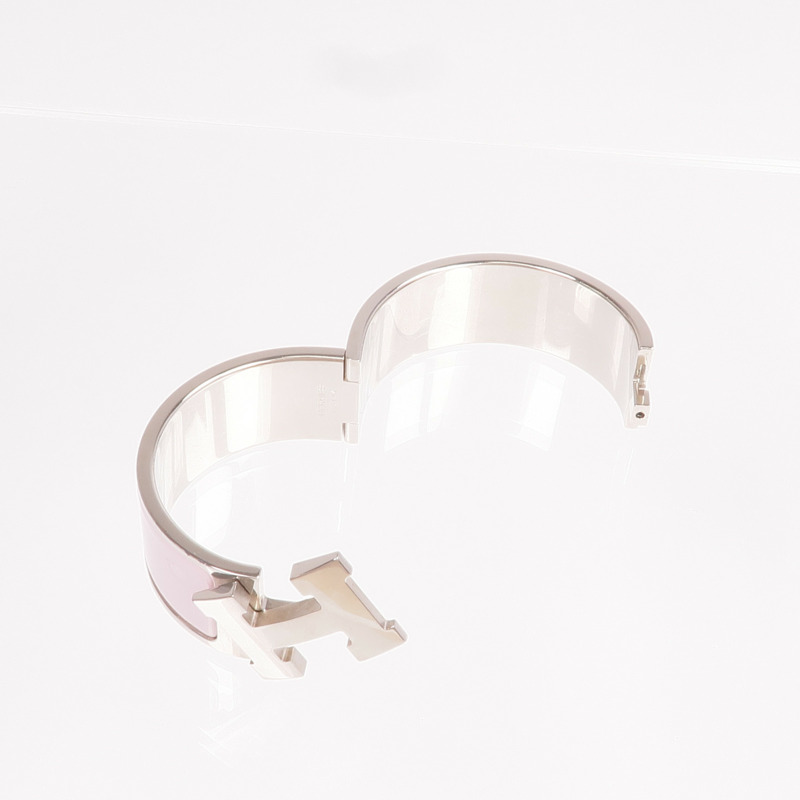 HERMES 金屬/琺瑯Clic Clac H手鐲-7