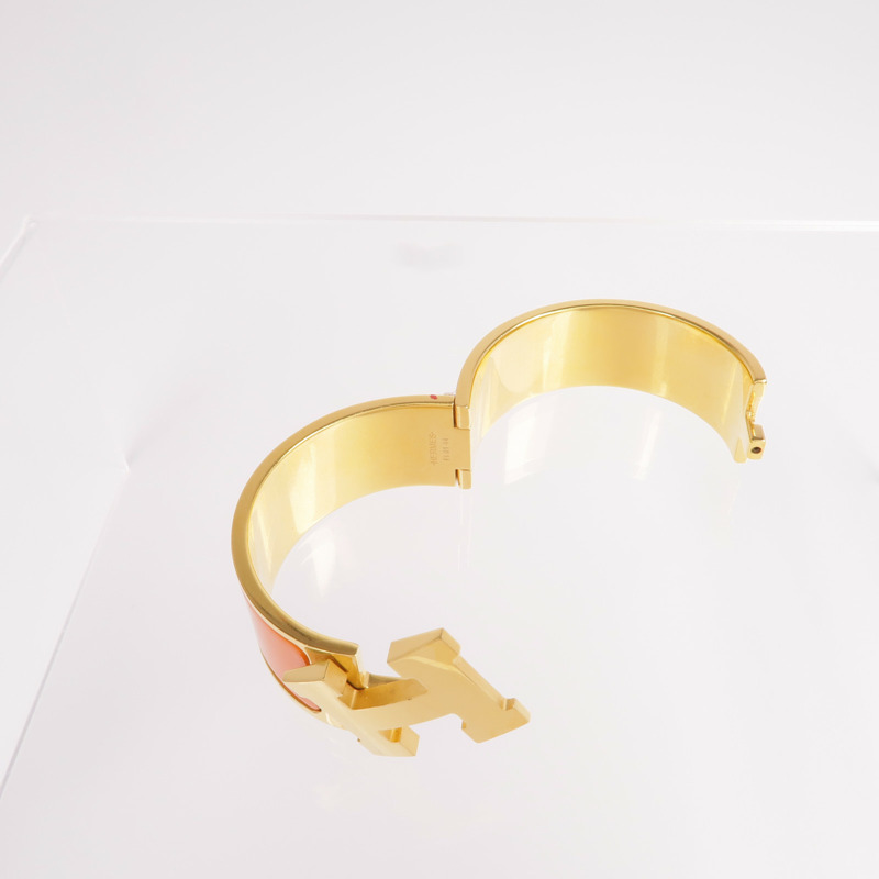 HERMES 金屬/琺瑯Clic-Clac H手鐲-2