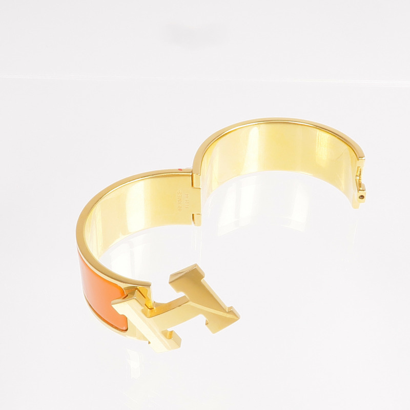 HERMES 金屬/琺瑯Clic-Clac H手鐲-6