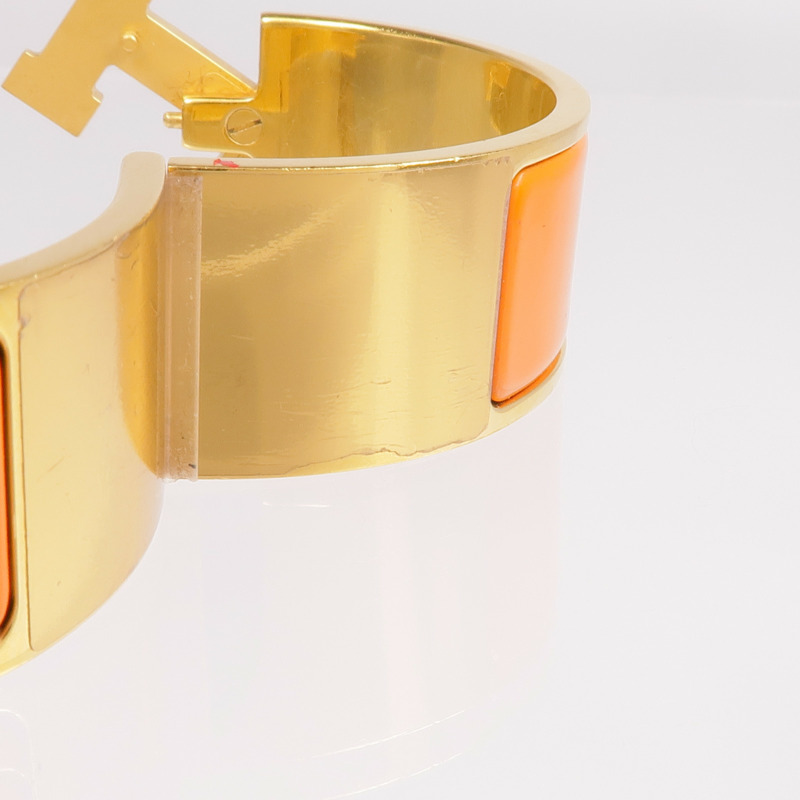 HERMES 金屬/琺瑯Clic-Clac H手鐲-7