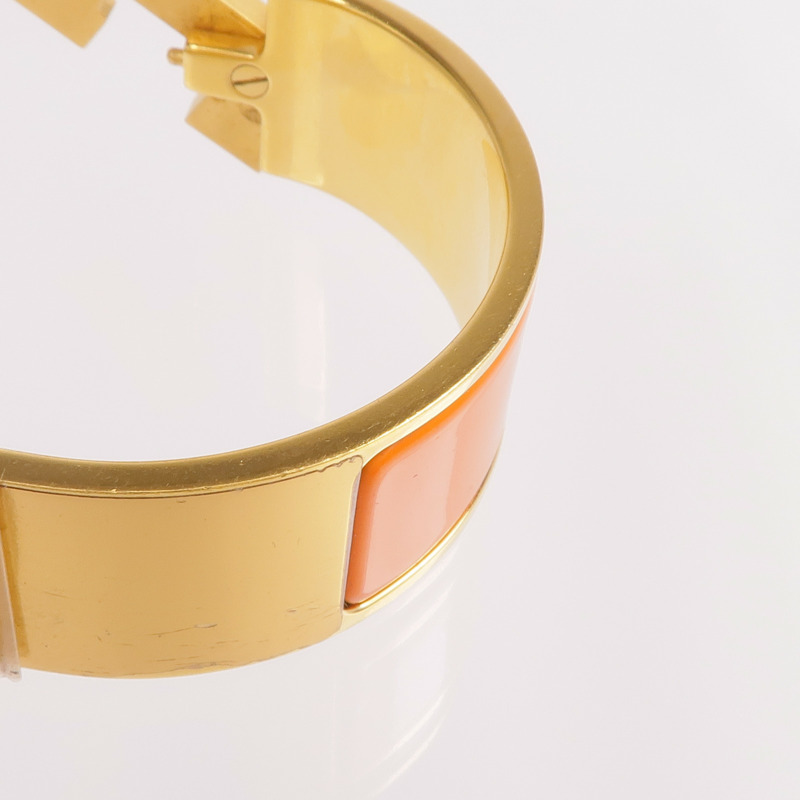 HERMES 金屬/琺瑯Clic-Clac H手鐲-8