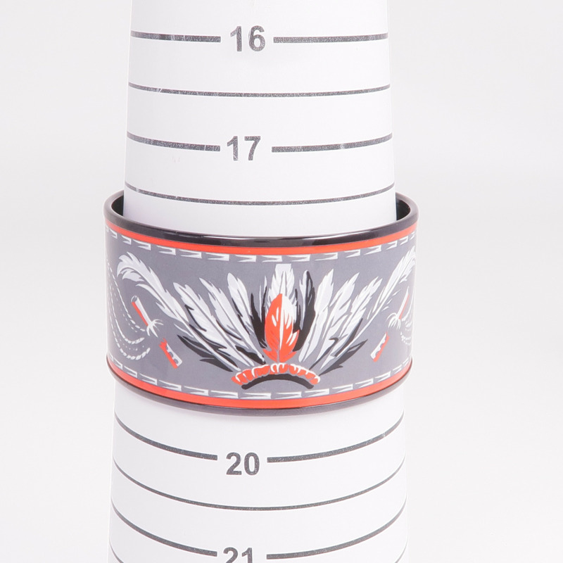 HERMES 琺瑯/金屬Armreif Breit S手鐲-5