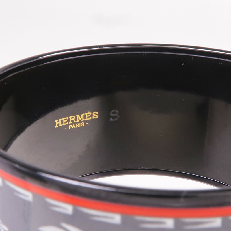 HERMES 琺瑯/金屬Armreif Breit S手鐲-6