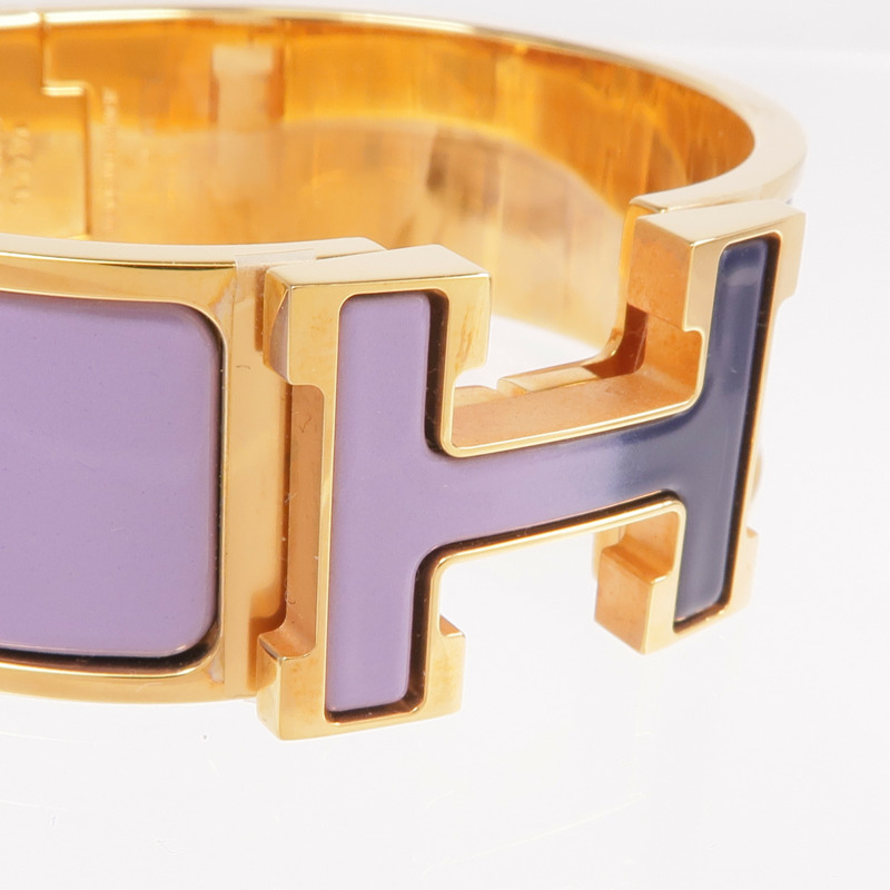 HERMES 金屬/琺瑯Clic-Clac H Bracelet手鐲-5