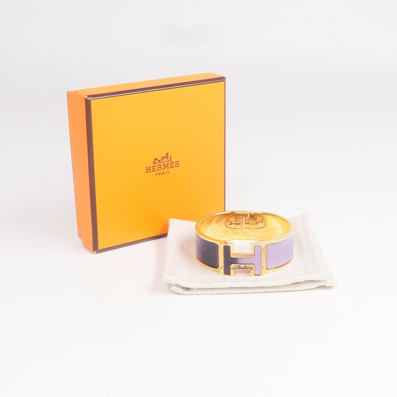 HERMES 金屬/琺瑯Clic-Clac H Bracelet手鐲-8