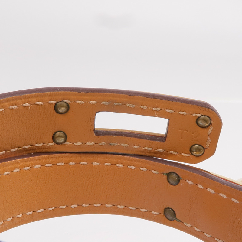 HERMES Swift皮革Kelly Double Tour Bracelet手鐲-7
