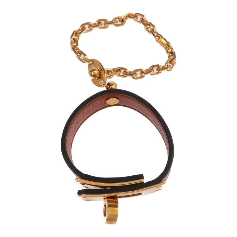 HERMES Swift皮革Kelly Glove Clip金扣掛飾-3