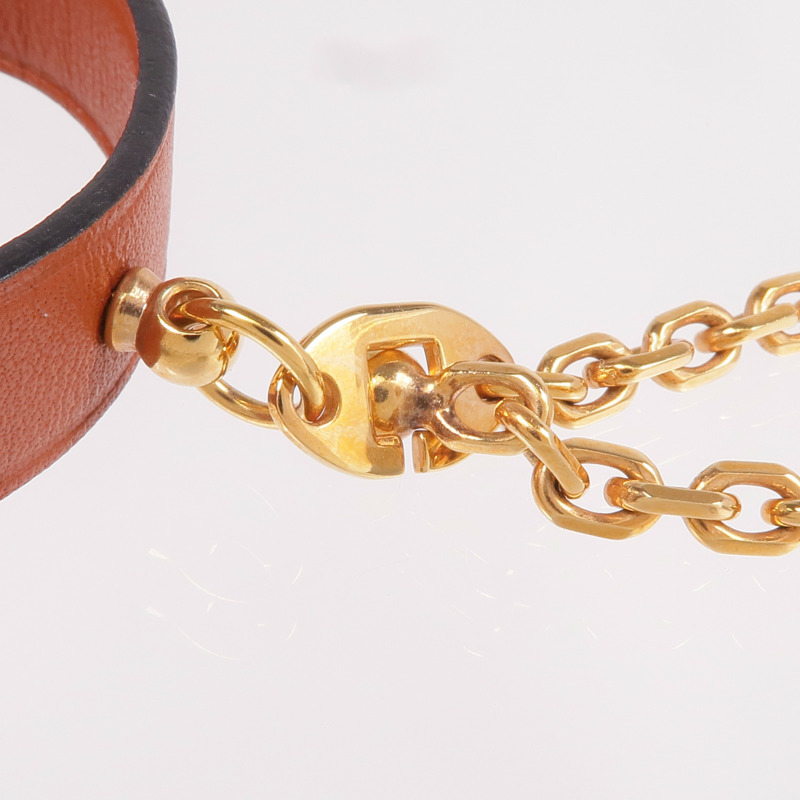 HERMES Swift皮革Kelly Glove Clip金扣掛飾-8