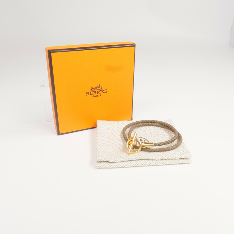 HERMES Swift皮革Glenan Double Tour Bracelet手鏈-9