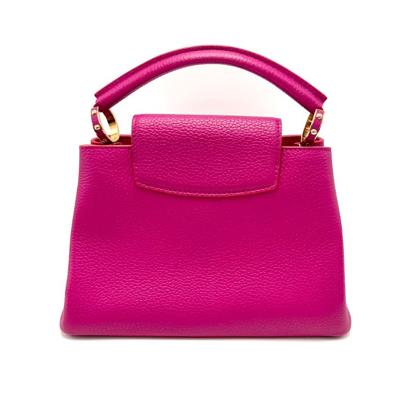 LV玫粉色全皮cap bb手提肩背斜背包27*17.5*9 98新配件塵袋-6