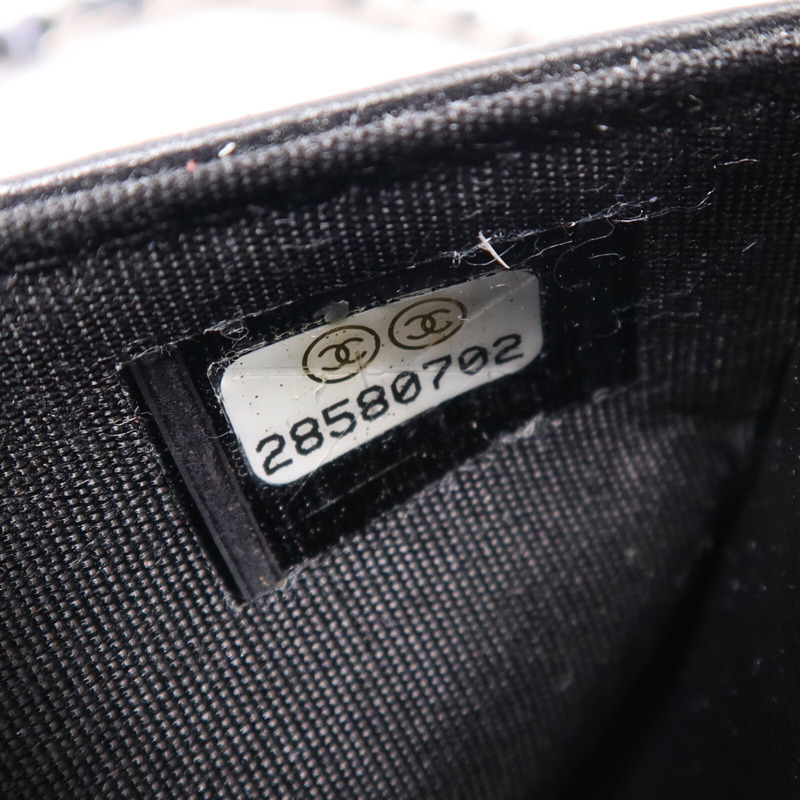 CHANEL 牛皮皮革WOC Wallet On Chain銀扣鏈帶肩背袋-7