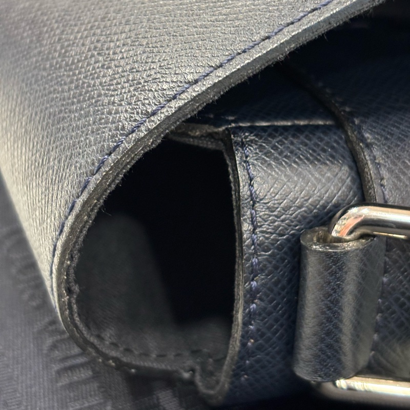 LV M32632 MILO TAIGA 深藍 牛皮 男仕款 大款 肩背包 斜背包-46