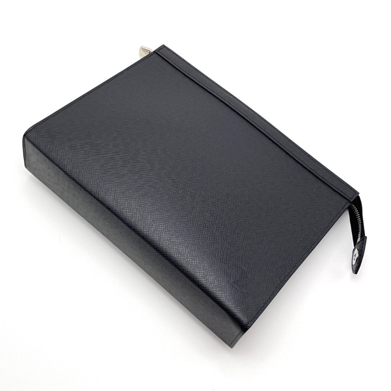 LV黑色中號手拿洗漱包 27*20*6 全新閒置配件盒子塵袋-3