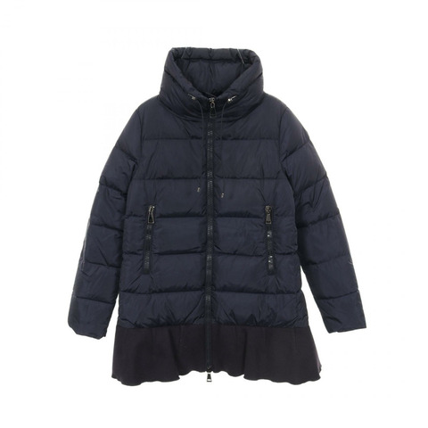MONCLER VIBURNUM 羽絨衣外套 #0 尼龍海軍藍 二手 女款