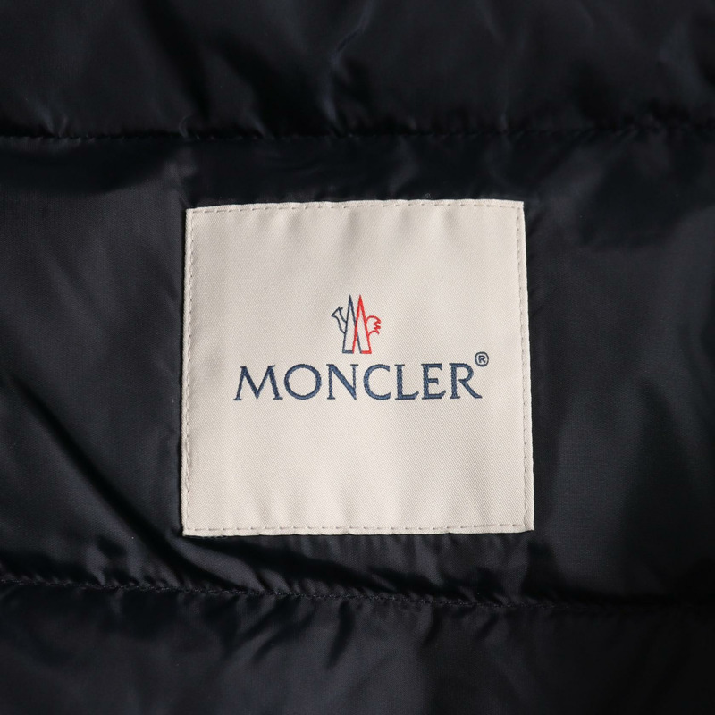 MONCLER VIBURNUM 羽絨衣外套 #0 尼龍海軍藍 二手 女款-2