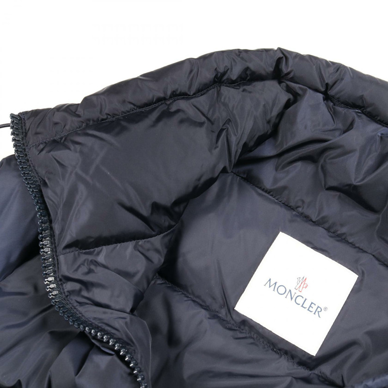 MONCLER VIBURNUM 羽絨衣外套 #0 尼龍海軍藍 二手 女款-4