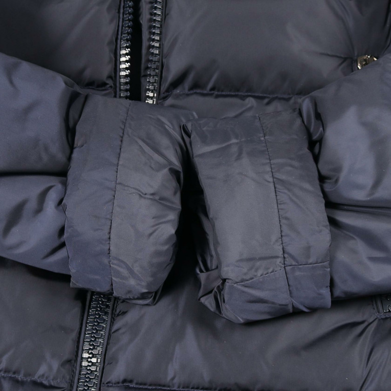 MONCLER VIBURNUM 羽絨衣外套 #0 尼龍海軍藍 二手 女款-5