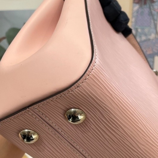 【近新閒置品】Louis Vuitton 路易威登cluny bb粉色水波紋手提包氣質高雅-7