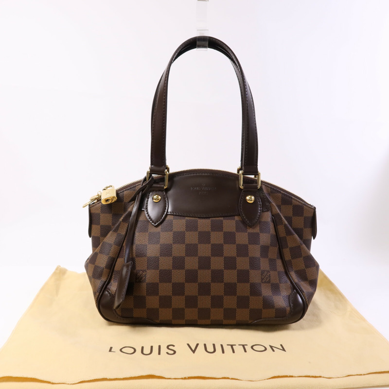 LOUIS VUITTON Damier Verona PM金扣肩背袋-8