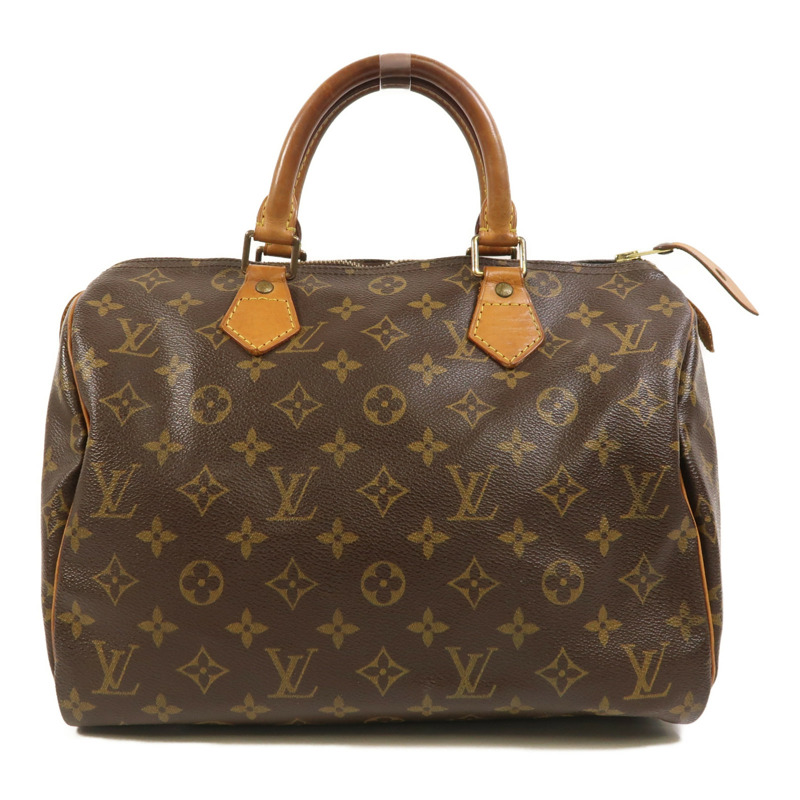 LOUIS VUITTON Monogram Speedy 30金扣手挽袋-0