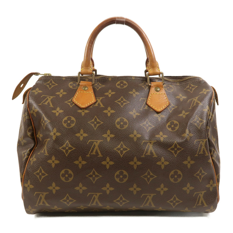 LOUIS VUITTON Monogram Speedy 30金扣手挽袋-1