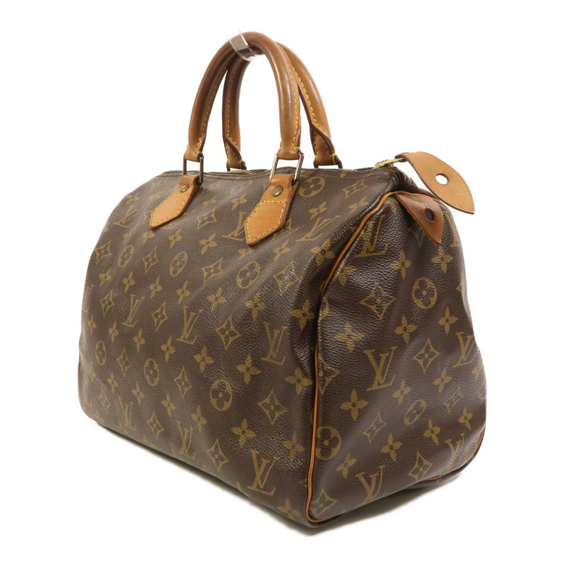 LOUIS VUITTON Monogram Speedy 30金扣手挽袋-2