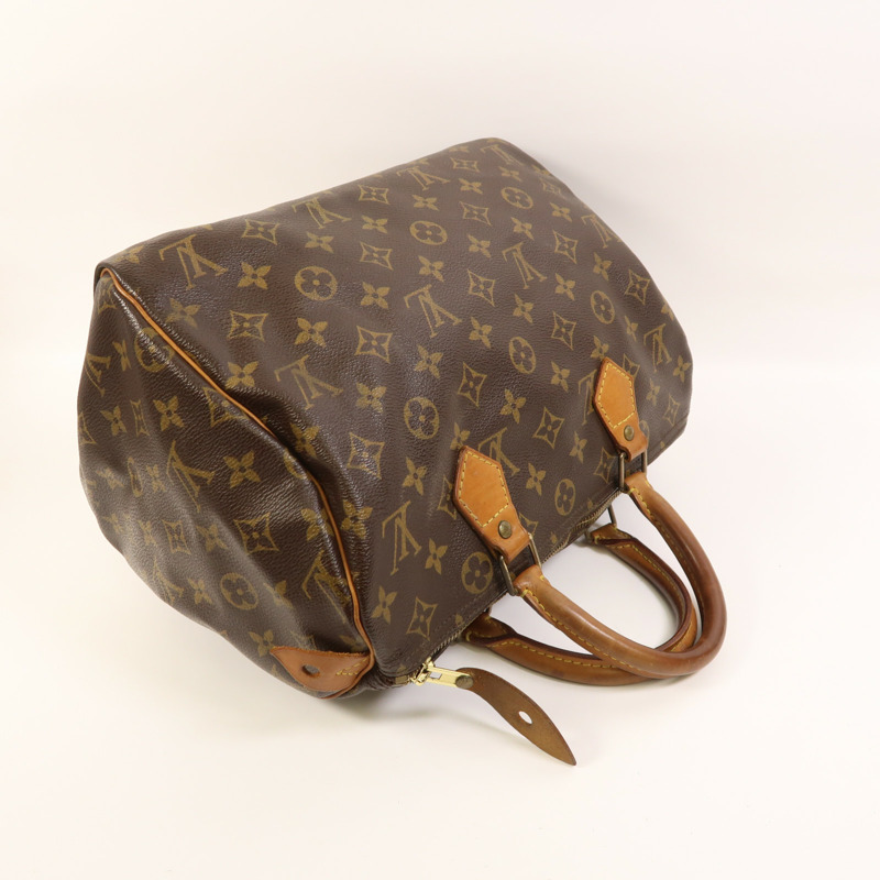 LOUIS VUITTON Monogram Speedy 30金扣手挽袋-8