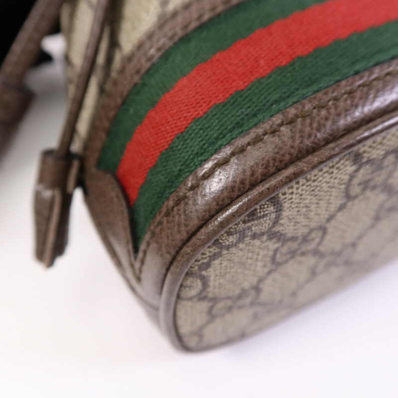 GUCCI 塗層帆布Ophidia Mini Bucket金扣肩背袋-10