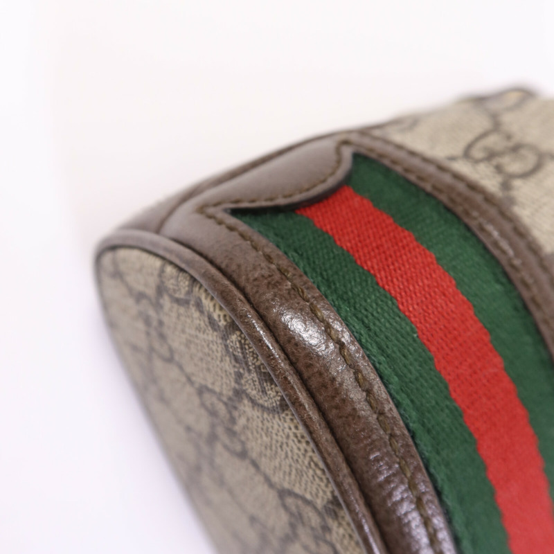 GUCCI 塗層帆布Ophidia Mini Bucket金扣肩背袋-12
