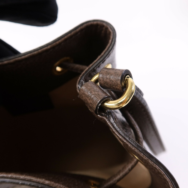 GUCCI 塗層帆布Ophidia Mini Bucket金扣肩背袋-14