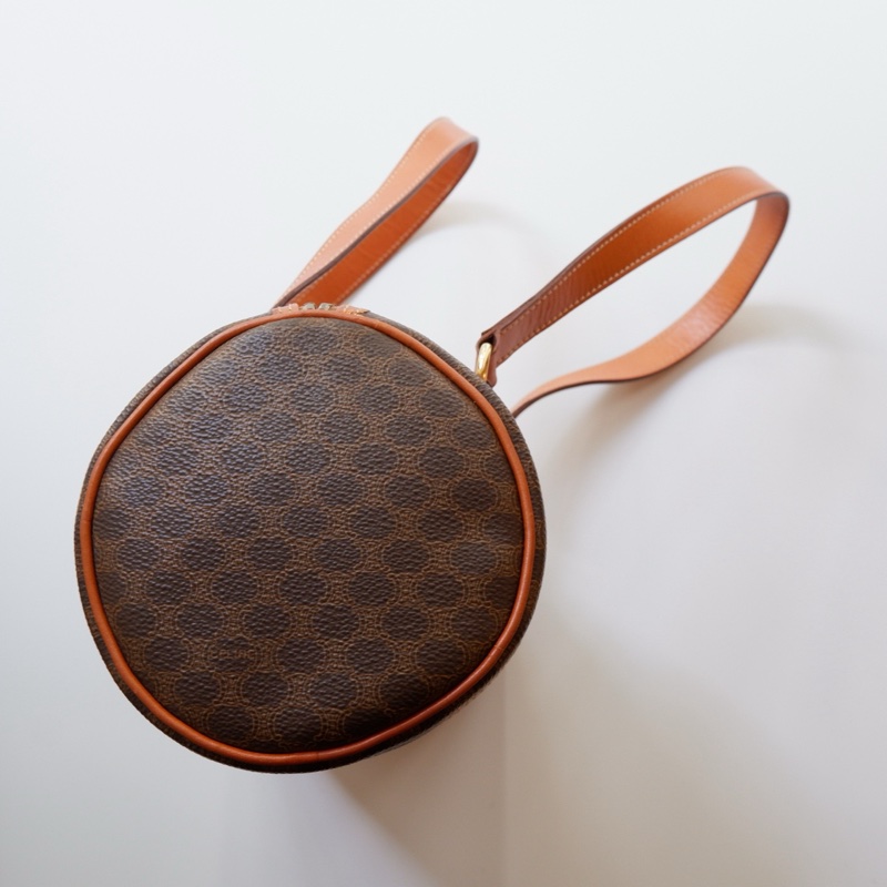 Celine經典老花圓筒包-5