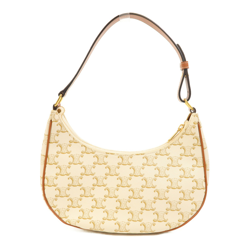 CELINE 塗層帆布Ava金扣肩背袋-1