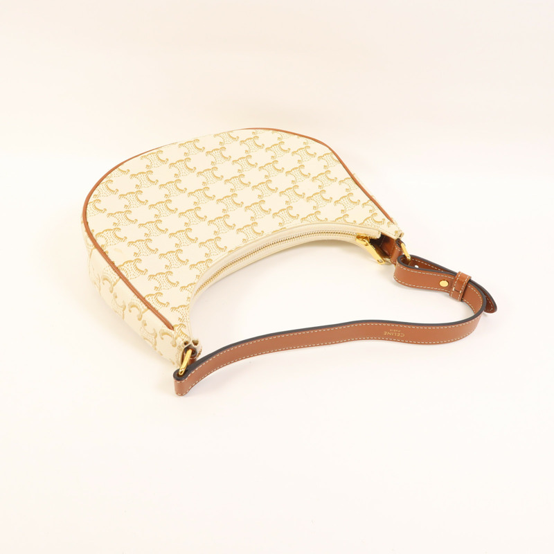 CELINE 塗層帆布Ava金扣肩背袋-7